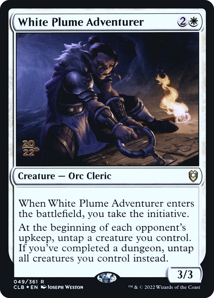 White Plume Adventurer (PCLB-49S) - Battle for Baldur's Gate Promos Foil - Premium MTG Single from Wizards of the Coast - Just $0.98! Shop now at Game Crave Tournament Store
