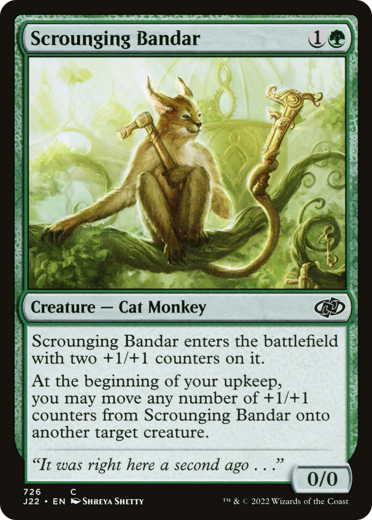 Scrounging Bandar (J22-726) - Jumpstart 2022 - Premium MTG Single from Wizards of the Coast - Just $0.25! Shop now at Game Crave Tournament Store