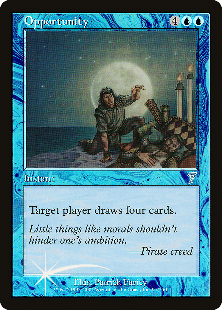 Opportunity (7ED-91★) - Seventh Edition Foil - Premium MTG Single from Wizards of the Coast - Just $3.06! Shop now at Game Crave Tournament Store