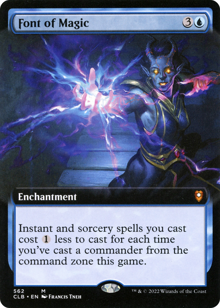 Font of Magic (CLB-562) - Commander Legends: Battle for Baldur's Gate: (Extended Art) Foil - Premium MTG Single from Wizards of the Coast - Just $0.10! Shop now at Game Crave Tournament Store