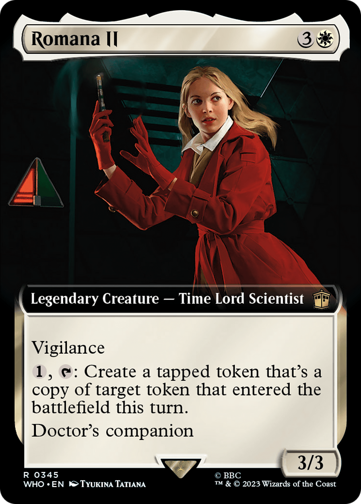Romana II (WHO-345) - Doctor Who: (Extended Art) - Premium MTG Single from Wizards of the Coast - Just $0.26! Shop now at Game Crave Tournament Store