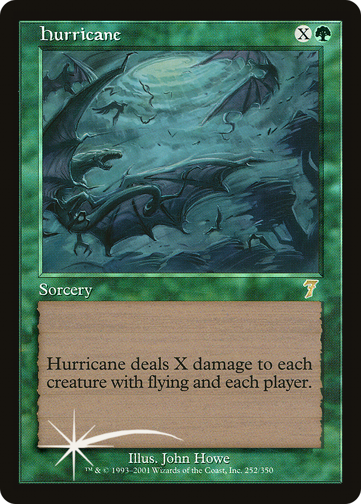 Hurricane (7ED-252★) - Seventh Edition Foil - Premium MTG Single from Wizards of the Coast - Just $36.13! Shop now at Game Crave Tournament Store