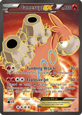 Camerupt-EX 146/160 - Primal Clash Holofoil - Premium Pokemon Single from Nintendo - Just $4.94! Shop now at Game Crave Tournament Store