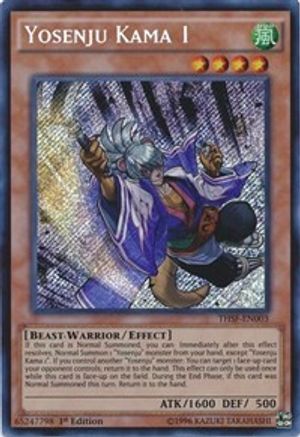 Yosenju Kama 1 (THSF-EN003) - The Secret Forces 1st Edition - Premium Yugioh Single from Konami - Just $0.26! Shop now at Game Crave Tournament Store