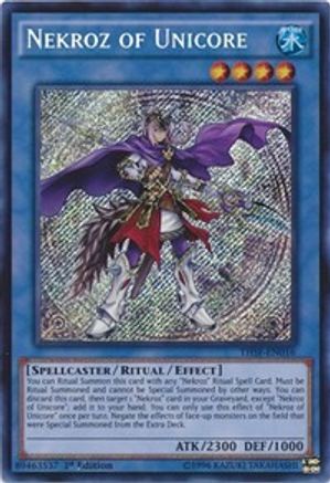 Nekroz of Unicore (THSF-EN016) - The Secret Forces Unlimited - Premium Yugioh Single from Konami - Just $0.51! Shop now at Game Crave Tournament Store