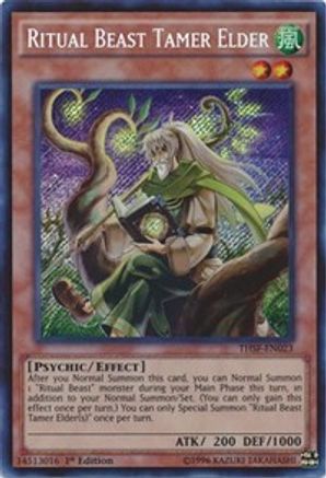 Ritual Beast Tamer Elder (THSF-EN023) - The Secret Forces 1st Edition - Premium Yugioh Single from Konami - Just $0.37! Shop now at Game Crave Tournament Store