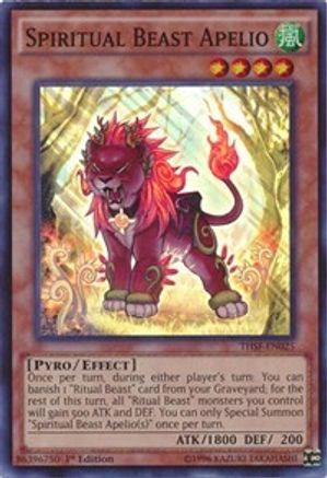 Spiritual Beast Apelio (THSF-EN025) - The Secret Forces Unlimited - Premium Yugioh Single from Konami - Just $0.67! Shop now at Game Crave Tournament Store
