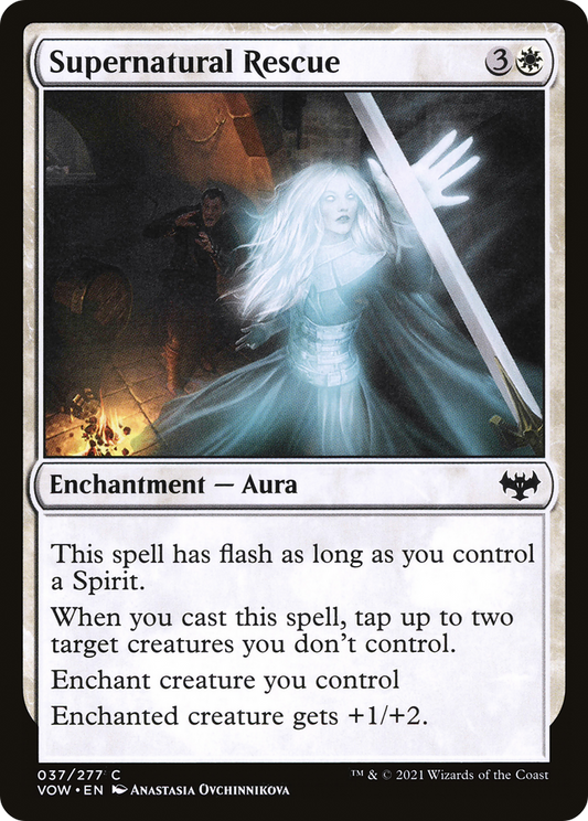 Supernatural Rescue (VOW-037) - Innistrad: Crimson Vow - Premium MTG Single from Wizards of the Coast - Just $0.08! Shop now at Game Crave Tournament Store