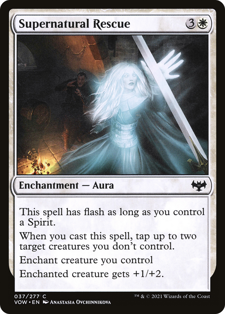 Supernatural Rescue (VOW-037) - Innistrad: Crimson Vow Foil - Premium MTG Single from Wizards of the Coast - Just $0.08! Shop now at Game Crave Tournament Store