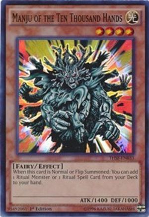 Manju of the Ten Thousand Hands (THSF-EN033) - The Secret Forces 1st Edition - Premium Yugioh Single from Konami - Just $0.20! Shop now at Game Crave Tournament Store