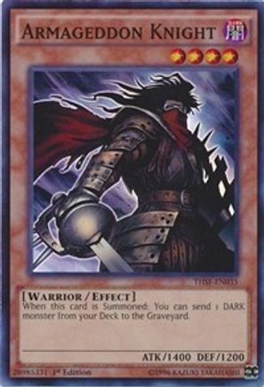 Armageddon Knight (THSF-EN035) - The Secret Forces Unlimited - Premium Yugioh Single from Konami - Just $0.26! Shop now at Game Crave Tournament Store