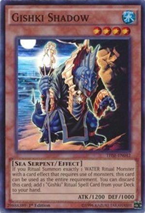 Gishki Shadow (THSF-EN042) - The Secret Forces 1st Edition - Premium Yugioh Single from Konami - Just $0.26! Shop now at Game Crave Tournament Store