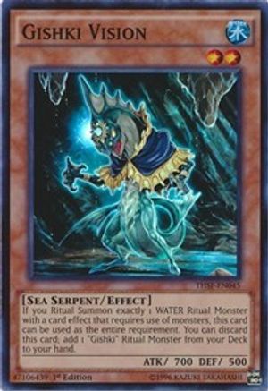 Gishki Vision (THSF-EN045) - The Secret Forces 1st Edition - Premium Yugioh Single from Konami - Just $0.26! Shop now at Game Crave Tournament Store