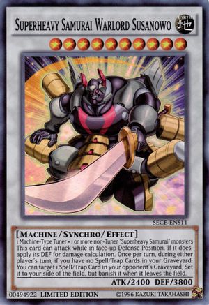 Superheavy Samurai Warlord Susanowo (SE) (SECE-ENS11) - Secrets of Eternity Limited - Premium Yugioh Single from Konami - Just $0.47! Shop now at Game Crave Tournament Store