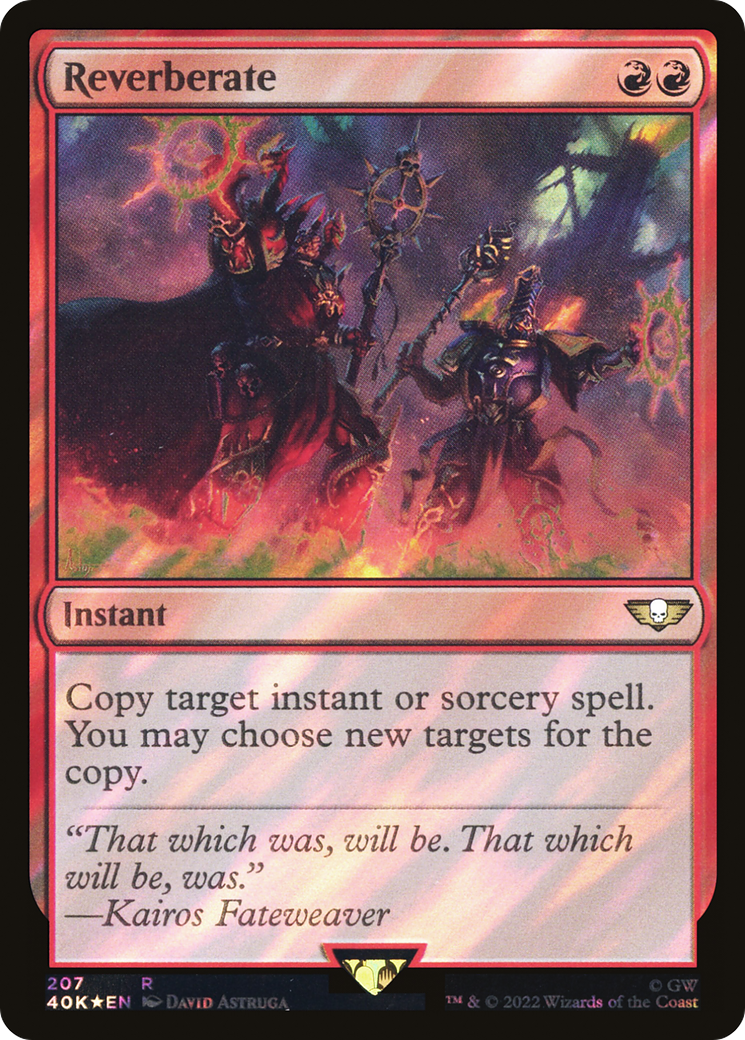 Reverberate (40K-207★) - Warhammer 40,000 Commander Foil - Premium MTG Single from Wizards of the Coast - Just $1.13! Shop now at Game Crave Tournament Store