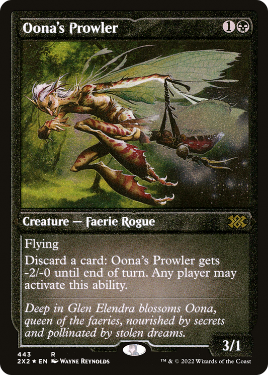 Oona's Prowler (2X2-443) - Double Masters 2022 Etched Foil - Premium MTG Single from Wizards of the Coast - Just $0.14! Shop now at Game Crave Tournament Store