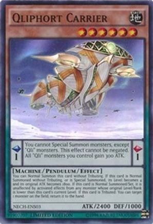 Qliphort Carrier (SE) (NECH-ENS03) - The New Challengers Limited - Premium Yugioh Single from Konami - Just $1.09! Shop now at Game Crave Tournament Store