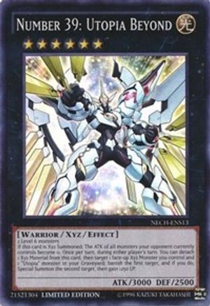 Number 39: Utopia Beyond (SE) (NECH-ENS13) - The New Challengers Limited - Premium Yugioh Single from Konami - Just $0.82! Shop now at Game Crave Tournament Store