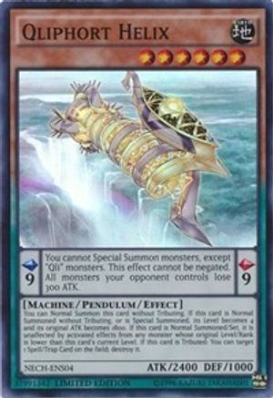 Qliphort Helix (SE) (NECH-ENS04) - The New Challengers Limited - Premium Yugioh Single from Konami - Just $1.58! Shop now at Game Crave Tournament Store
