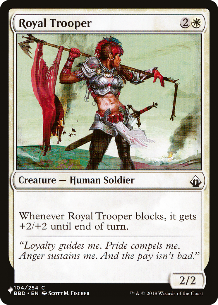 Royal Trooper (PLIST-1246) - The List - Premium MTG Single from Wizards of the Coast - Just $0.25! Shop now at Game Crave Tournament Store