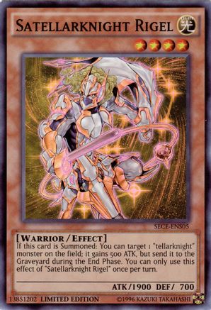 Satellarknight Rigel (SE) (SECE-ENS05) - Secrets of Eternity Limited - Premium Yugioh Single from Konami - Just $0.41! Shop now at Game Crave Tournament Store