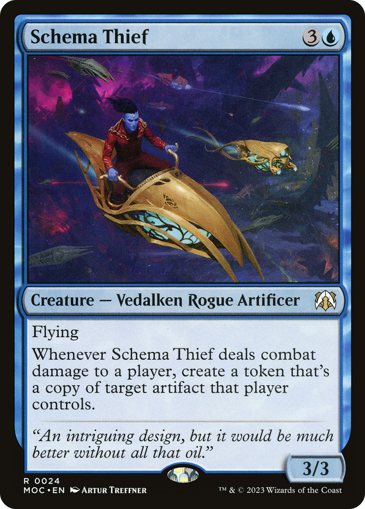 Schema Thief (MOC-024) - March of the Machine Commander - Premium MTG Single from Wizards of the Coast - Just $0.18! Shop now at Game Crave Tournament Store