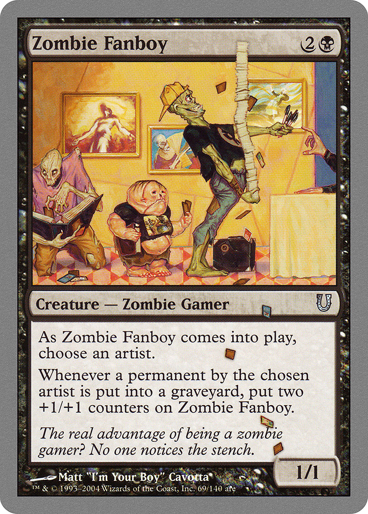 Zombie Fanboy (UNH-069) - Unhinged - Premium MTG Single from Wizards of the Coast - Just $0.26! Shop now at Game Crave Tournament Store