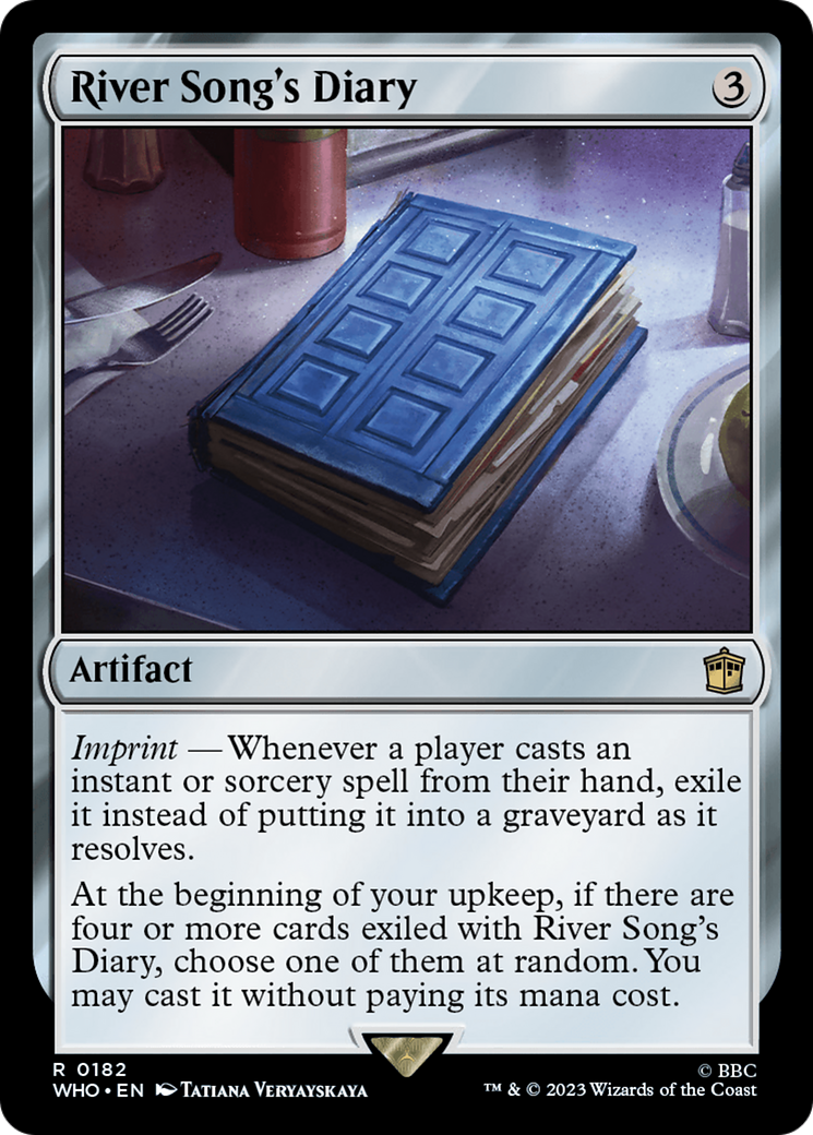 River Song's Diary (WHO-182) - Doctor Who - Premium MTG Single from Wizards of the Coast - Just $0.08! Shop now at Game Crave Tournament Store