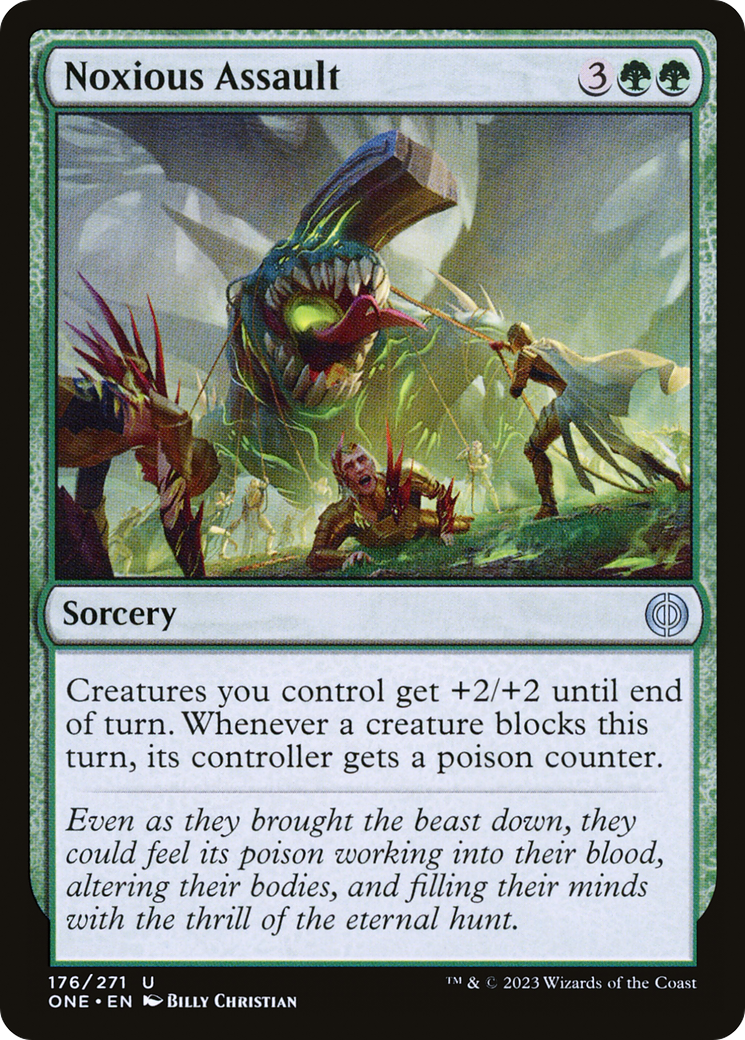 Noxious Assault (ONE-176) - Phyrexia: All Will Be One Foil - Premium MTG Single from Wizards of the Coast - Just $0.08! Shop now at Game Crave Tournament Store