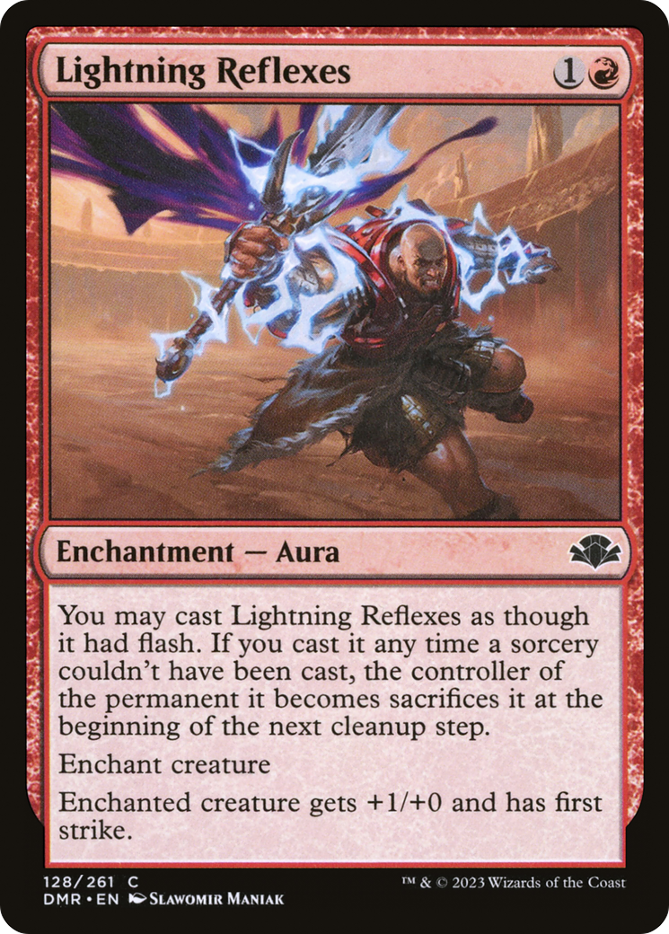 Lightning Reflexes (DMR-128) - Dominaria Remastered - Premium MTG Single from Wizards of the Coast - Just $0.08! Shop now at Game Crave Tournament Store