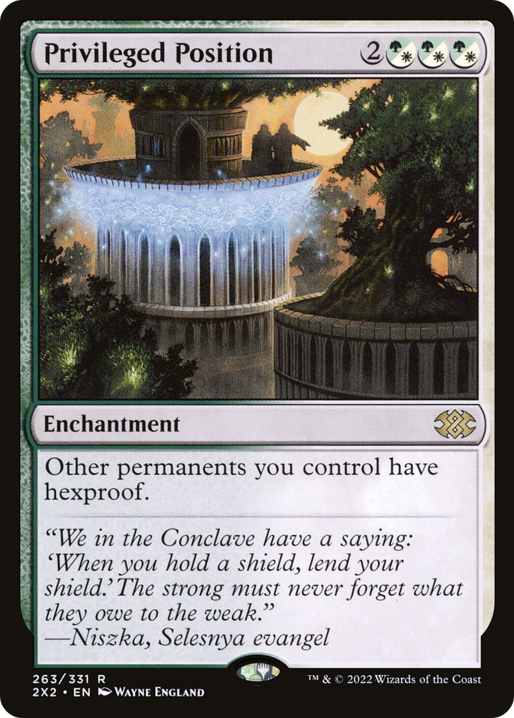 Privileged Position (2X2-263) - Double Masters 2022 - Premium MTG Single from Wizards of the Coast - Just $2.97! Shop now at Game Crave Tournament Store