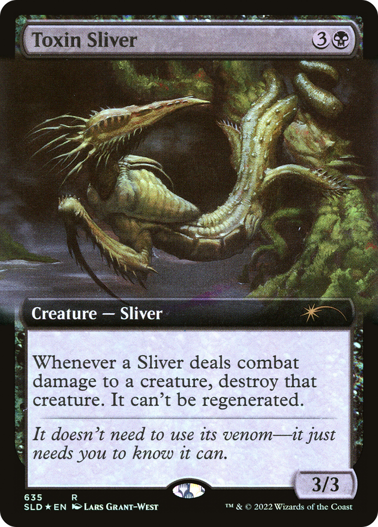 Toxin Sliver (SLD-635) - Secret Lair Drop: (Extended Art) Foil - Premium MTG Single from Wizards of the Coast - Just $0.92! Shop now at Game Crave Tournament Store