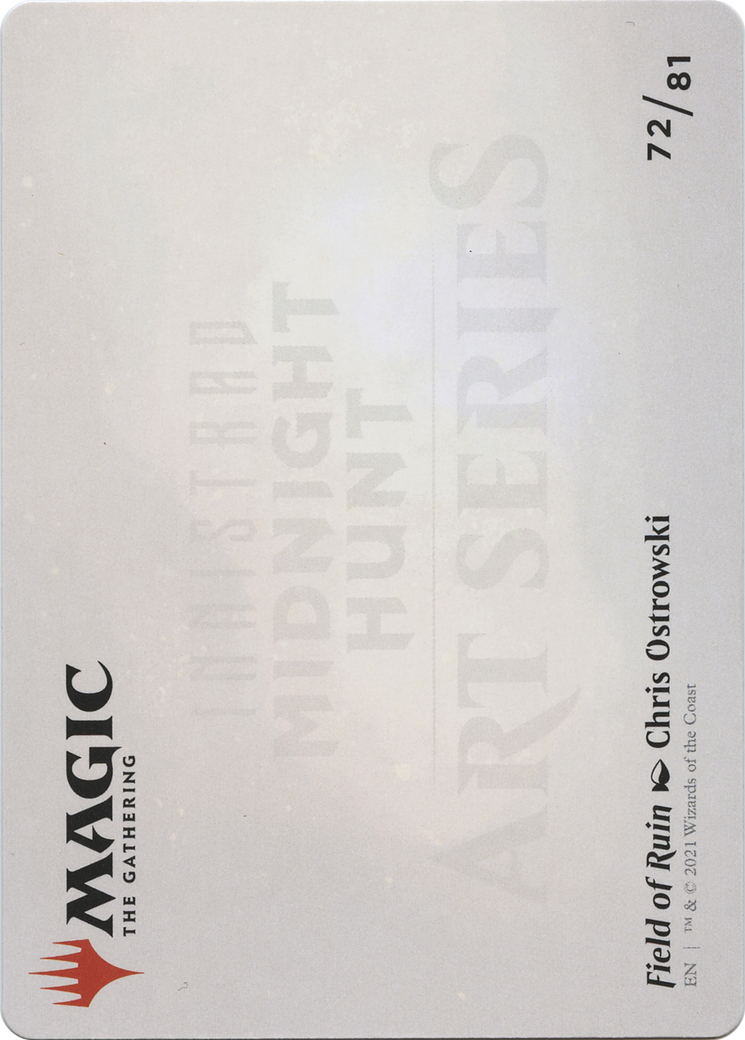 Field of Ruin // Field of Ruin (AMID-072) - Midnight Hunt Art Series (Borderless) Foil - Premium MTG Single from Wizards of the Coast - Just $0! Shop now at Game Crave Tournament Store