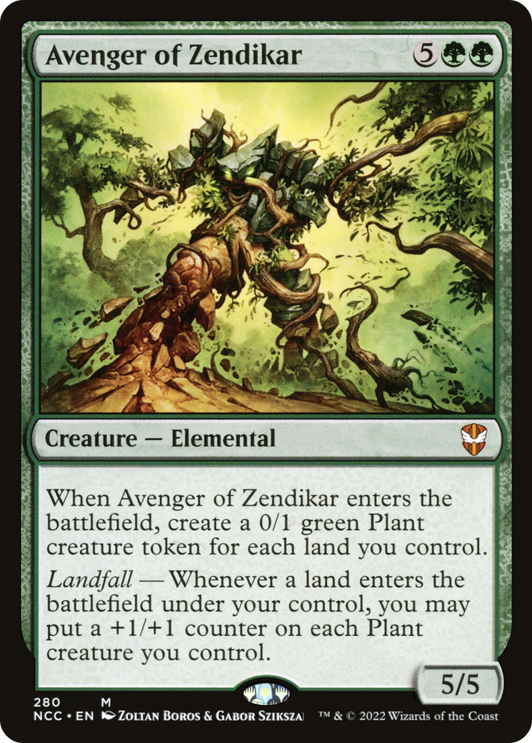 Avenger of Zendikar (NCC-280) - New Capenna Commander - Premium MTG Single from Wizards of the Coast - Just $1! Shop now at Game Crave Tournament Store