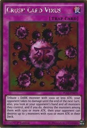 Crush Card Virus (PGL2-EN070) - Premium Gold: Return of the Bling 1st Edition - Premium Yugioh Single from Konami - Just $0.85! Shop now at Game Crave Tournament Store