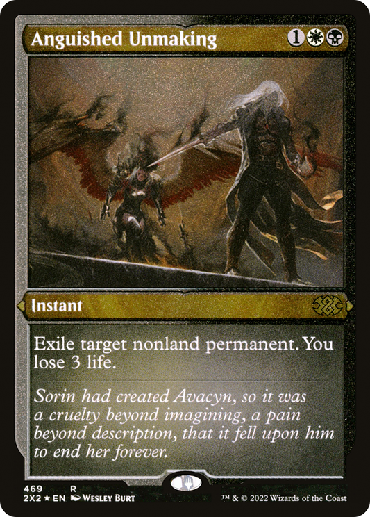Anguished Unmaking (2X2-469) - Double Masters 2022 Etched Foil - Premium MTG Single from Wizards of the Coast - Just $2.11! Shop now at Game Crave Tournament Store