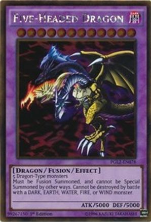 Five-Headed Dragon (PGL2-EN078) - Premium Gold: Return of the Bling 1st Edition - Premium Yugioh Single from Konami - Just $2.75! Shop now at Game Crave Tournament Store