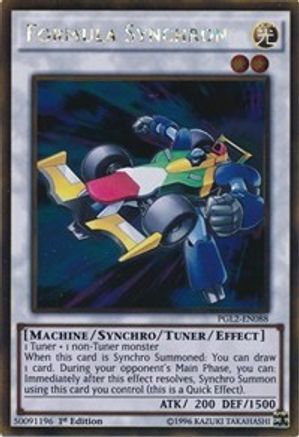 Formula Synchron (PGL2-EN088) - Premium Gold: Return of the Bling Unlimited - Premium Yugioh Single from Konami - Just $0.76! Shop now at Game Crave Tournament Store