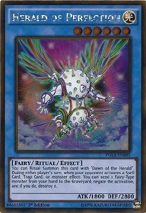 Herald of Perfection (PGL2-EN085) - Premium Gold: Return of the Bling 1st Edition - Premium Yugioh Single from Konami - Just $0.35! Shop now at Game Crave Tournament Store