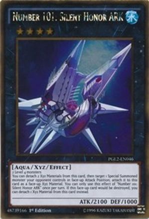 Number 101: Silent Honor ARK (PGL2-EN046) - Premium Gold: Return of the Bling 1st Edition - Premium Yugioh Single from Konami - Just $0.90! Shop now at Game Crave Tournament Store