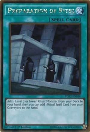 Preparation of Rites (PGL2-EN054) - Premium Gold: Return of the Bling 1st Edition - Premium Yugioh Single from Konami - Just $0.78! Shop now at Game Crave Tournament Store
