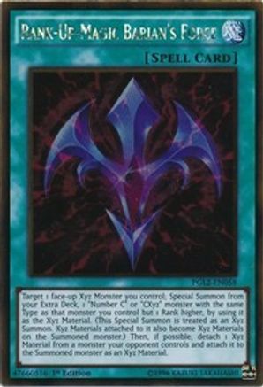 Rank-Up-Magic Barian's Force (PGL2-EN058) - Premium Gold: Return of the Bling 1st Edition - Premium Yugioh Single from Konami - Just $0.31! Shop now at Game Crave Tournament Store
