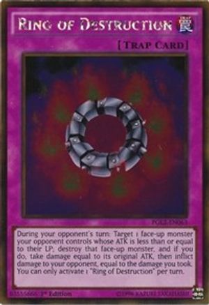Ring of Destruction (PGL2-EN063) - Premium Gold: Return of the Bling 1st Edition - Premium Yugioh Single from Konami - Just $1.78! Shop now at Game Crave Tournament Store