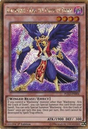 Blackwing - Kris the Crack of Dawn (PGL2-EN006) - Premium Gold: Return of the Bling Unlimited - Premium Yugioh Single from Konami - Just $0.25! Shop now at Game Crave Tournament Store