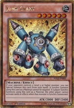 Junk Giant (PGL2-EN001) - Premium Gold: Return of the Bling Unlimited - Premium Yugioh Single from Konami - Just $0.25! Shop now at Game Crave Tournament Store
