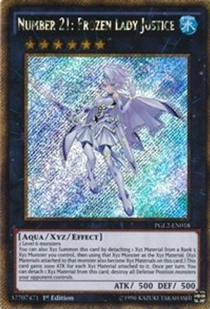 Number 21: Frozen Lady Justice (PGL2-EN018) - Premium Gold: Return of the Bling Unlimited - Premium Yugioh Single from Konami - Just $0.23! Shop now at Game Crave Tournament Store