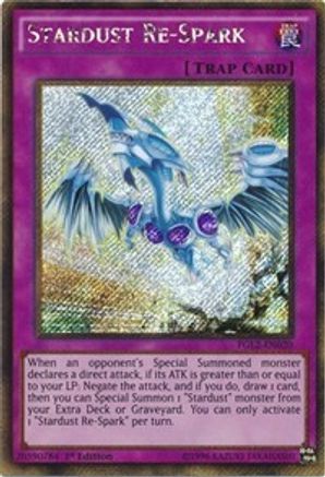Stardust Re-Spark (PGL2-EN020) - Premium Gold: Return of the Bling Unlimited - Premium Yugioh Single from Konami - Just $0.26! Shop now at Game Crave Tournament Store