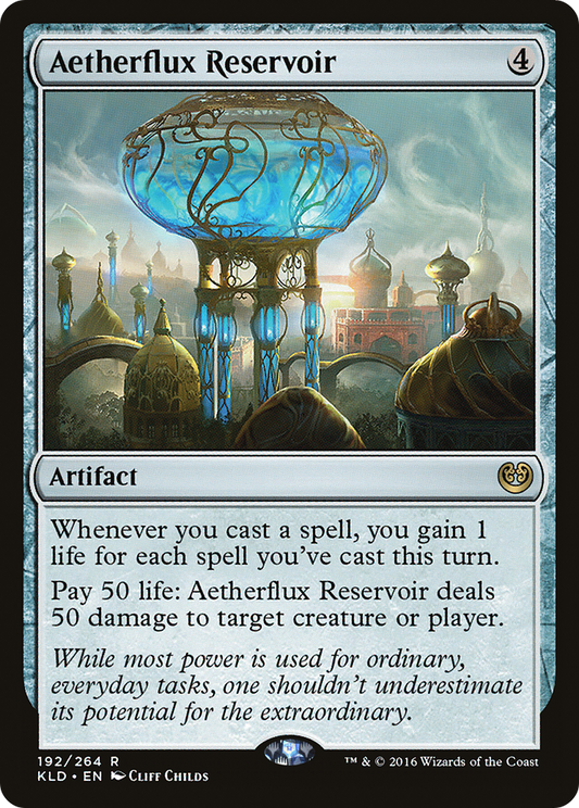 Aetherflux Reservoir (KLD-192) - Kaladesh - Premium MTG Single from Wizards of the Coast - Just $2.60! Shop now at Game Crave Tournament Store