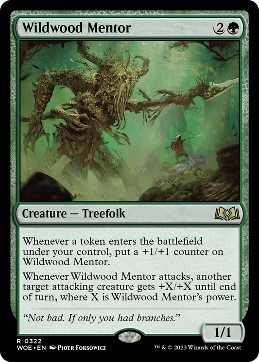 Wildwood Mentor (WOE-322) - Wilds of Eldraine - Premium MTG Single from Wizards of the Coast - Just $0.09! Shop now at Game Crave Tournament Store