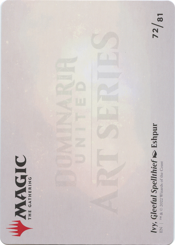 Ivy, Gleeful Spellthief // Ivy, Gleeful Spellthief (ADMU-072) - Dominaria United Art Series (Borderless) Foil - Premium MTG Single from Wizards of the Coast - Just $0! Shop now at Game Crave Tournament Store